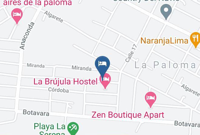 La Paloma - Posada Agua Marina Maps
