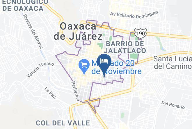 Oaxaca De Juarez - Posada De Xochitl Maps