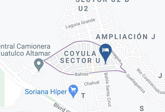 Santa Maria Huatulco - Posada Del Abuelo Maps