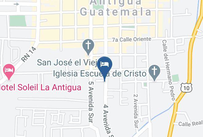 Antigua Guatemala - Posada Del Angel Maps