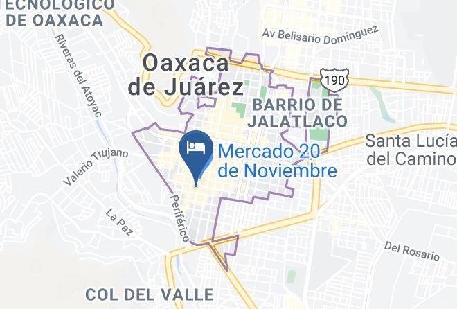 Oaxaca De Juarez - Hotel Tipico Maps