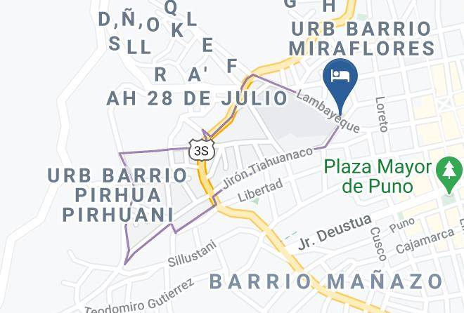 Puno - Posada Del Gringo Maps