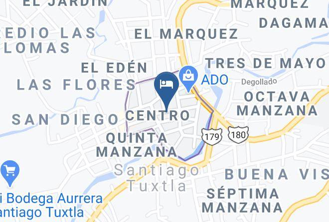 Santiago Tuxtla - Posada Del Tio Cleto Maps