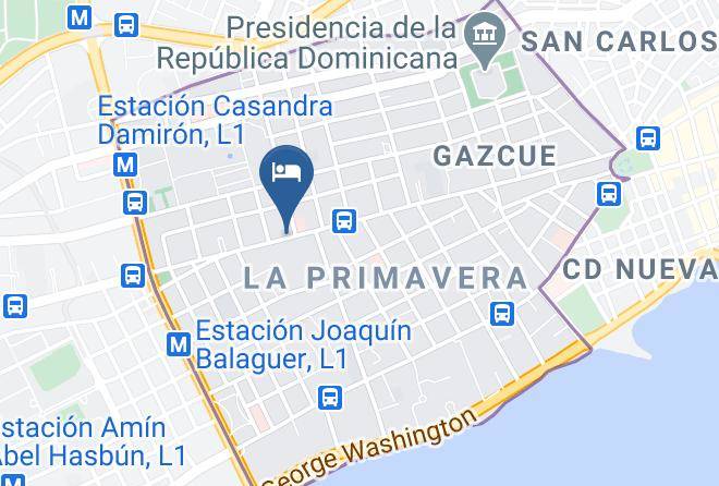 Santo Domingo De Guzman - Posada Dilia Del Alba 3 En Gazcue Maps