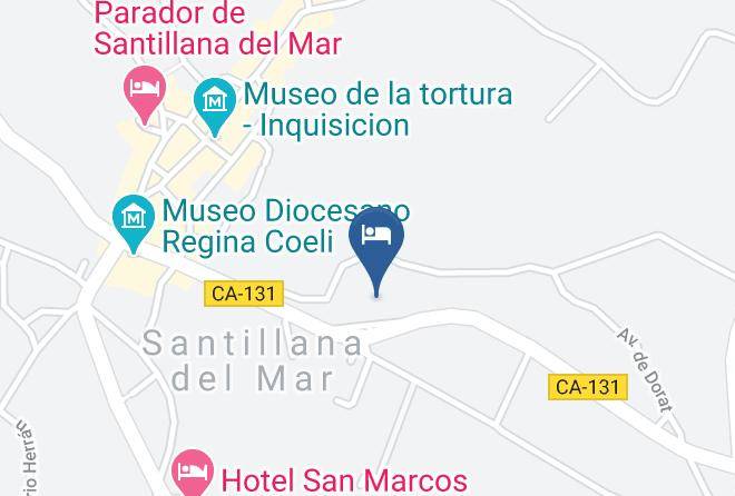 Santillana - Posada El Jardin Maps