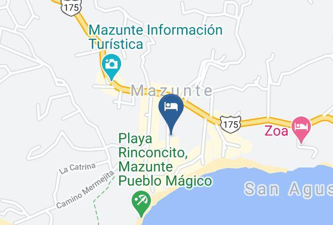 Santa Maria Tonameca - Posada El Jardin Maps