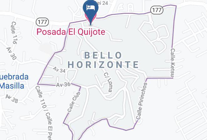 Escazu - Posada El Quijote Maps