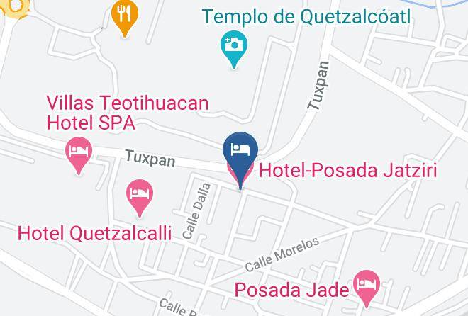 Teotihuacan - Hotel Posada Jatziri Maps