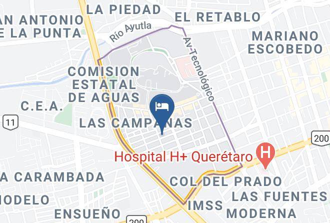 Santiago De Queretaro - Posada Juan Escutia Maps