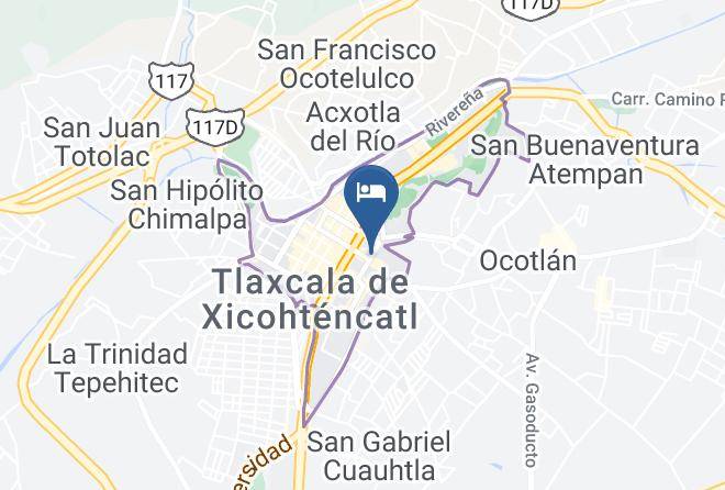 Tlaxcala De Xicohtencatl Tlaxcala Centro - Posada La Casona De Cortes Maps