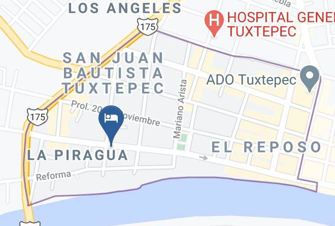 San Juan Bautista Tuxtepec - Posada La Choca Maps