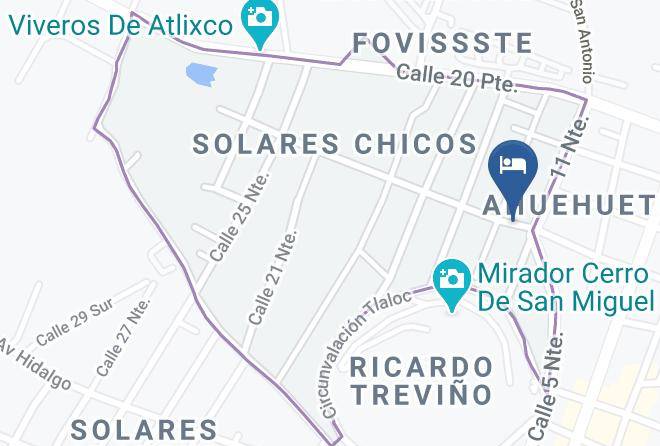 Atlixco - Posada Los Alcatraces Maps