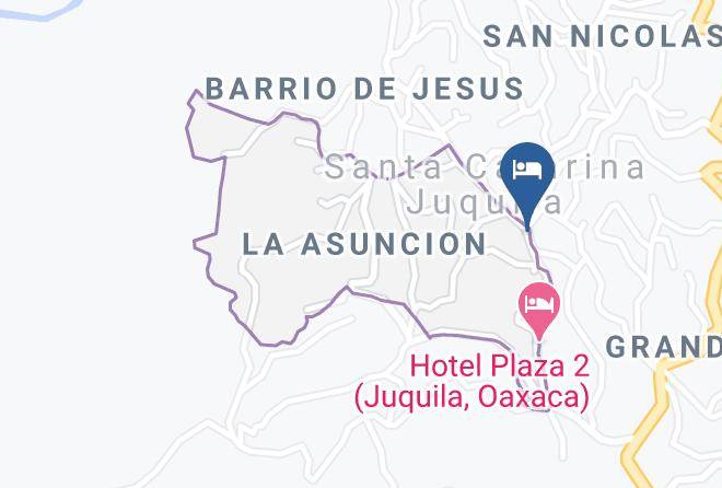 Santa Catarina Juquila - Posada Maria Y Jose Maps