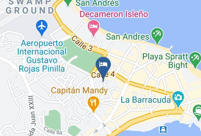 San Andres - Posada Miss Beryl Maps
