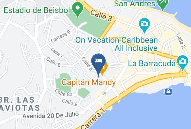 San Andres - Posada Miss Melany Maps