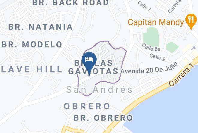 San Andres - Posada Nativa Cano Maps