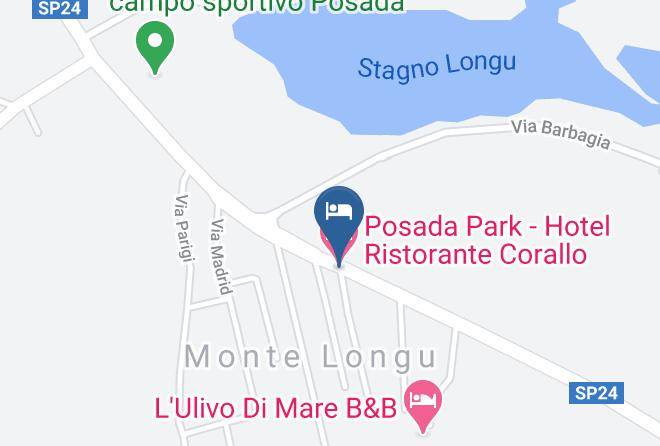 Nuoro - Posada Park Hotel Ristorante Corallo Maps