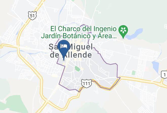 San Miguel De Allende - Posada Real De La Cruz Maps
