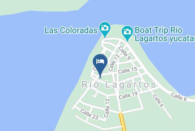 Rio Lagartos Municipality - Posada Rosymar Maps