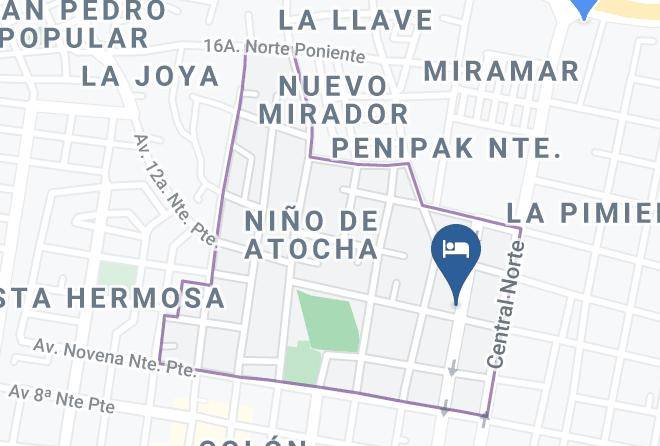 Tuxtla Gutierrez - Posada San Carlos Maps