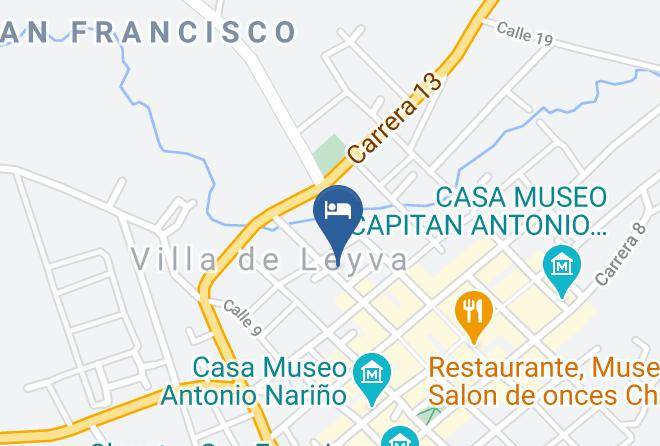 Villa De Leyva - Posada Saquenzipa Maps
