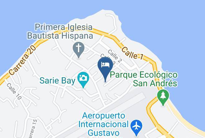 San Andres - Posada Shang Giovis Rincon Maps