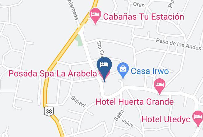 Punilla Department - Posada Spa La Arabela Maps
