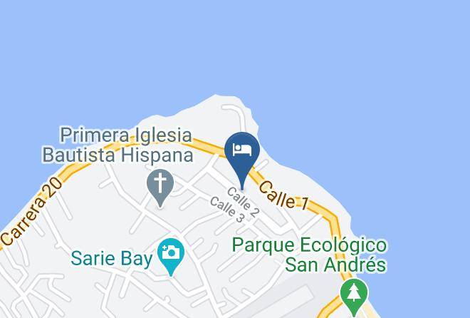 San Andres - Posada Tropical Dreams Maps