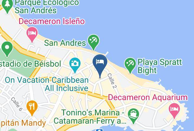 San Andres - Posada Tropicana De Pilar Oliveros Maps