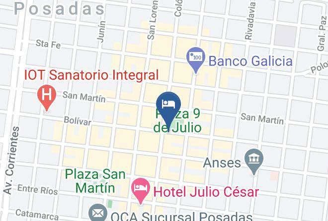 Misiones City - Continental Posadas Hotel Maps