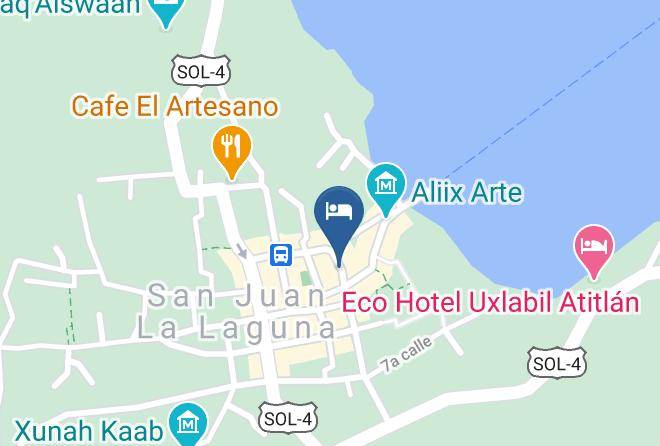 San Juan La Laguna - Posadas Mayas Atitlan Guatemala Maps