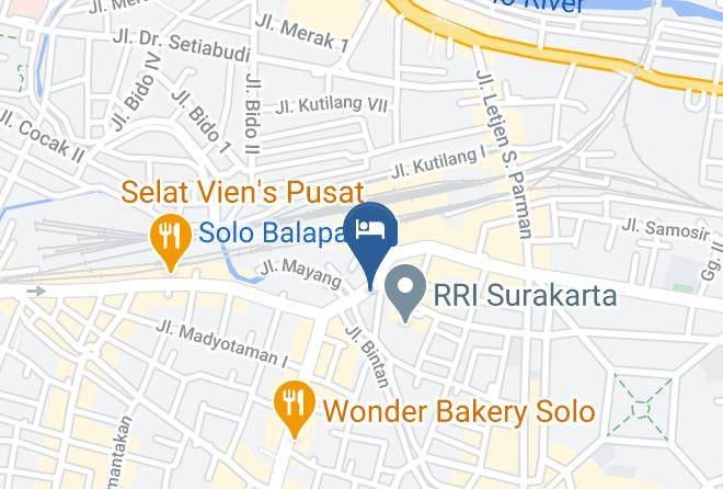 Surakarta - Pose In Hotel Maps