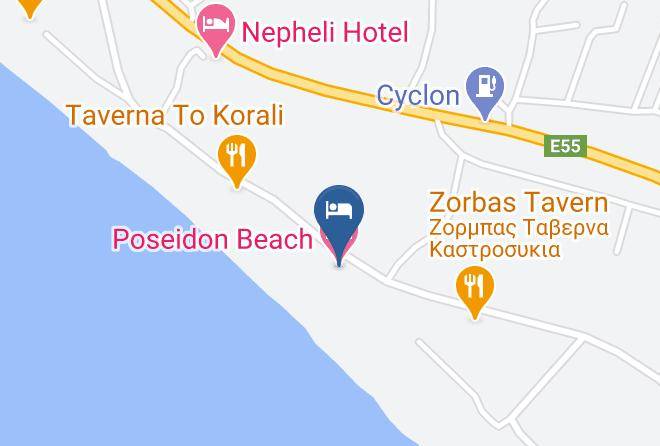 Preveza - Poseidon Beach Hotel Maps