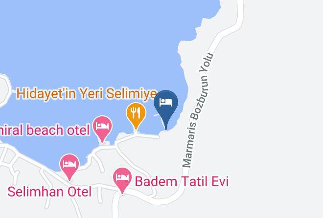 Mugla - Big Posedion Boutique Hotel & Yacht Club Selimiye Maps