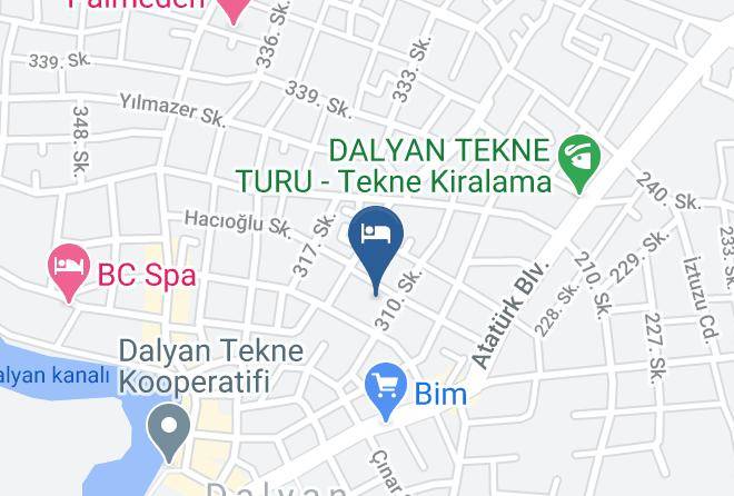Ortaca - Poseidon Bungalow Maps
