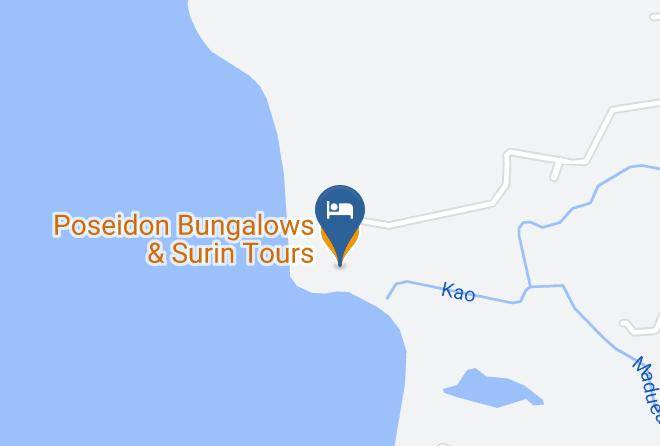 Amphoe Thai Mueang - Poseidon Bungalows & Surin Tours Maps