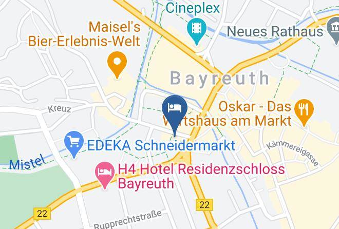 Bayreuth - Poseidon Hotel & Restaurant In Bayreuth Maps