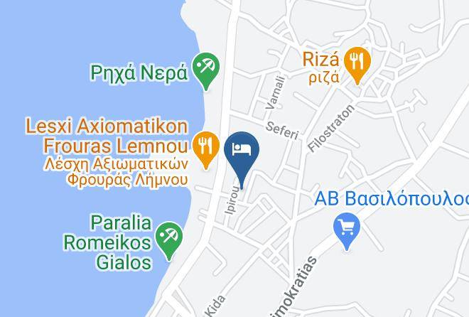 Lemnos - Poseidon Hotel Maps