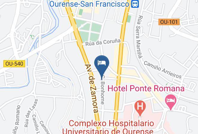 Ourense - Posio Zona Termal Maps