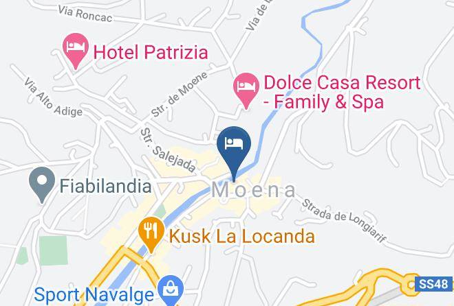 Trento - Post Hotel Moena Maps