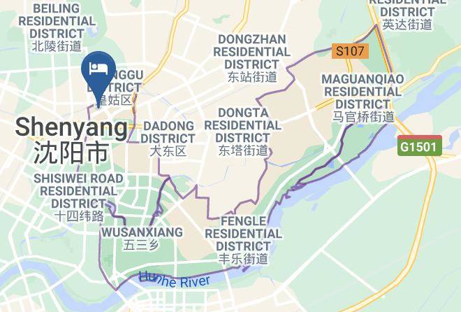 Shenyang - Post Hotel Shenyang Maps