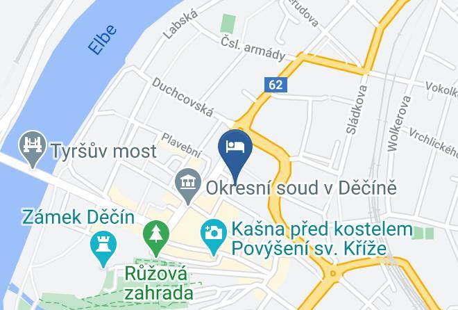 Decin - Post Office Hotel Maps