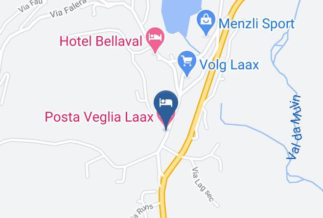 Posta Veglia Laax Map