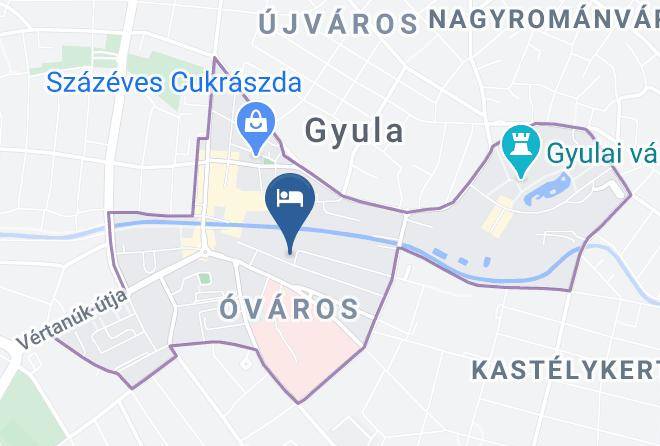Gyula - Postafiok Vendeghaz Maps