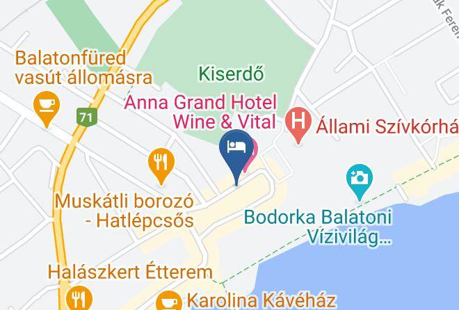 Balatonfured - Postahaz Panzio Maps