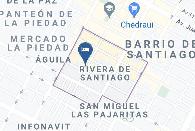 Puebla Rivera De Santiago - Postal 1913 Maps
