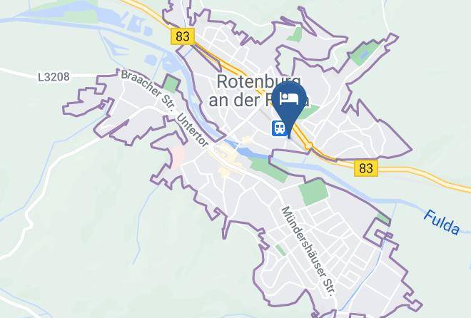 Posthotel Rotenburg Map