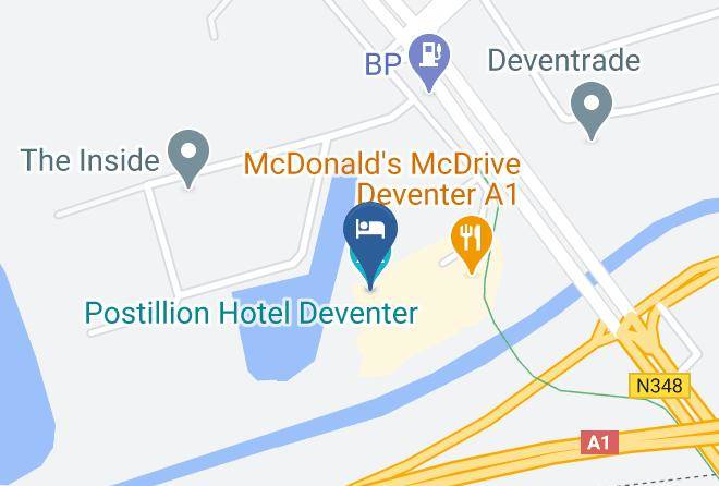 Postillion Hotel Deventer Map