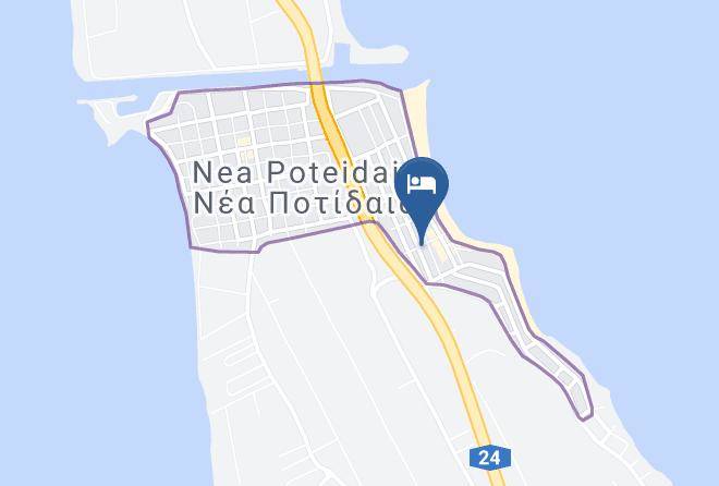 Khalkidhiki - Potidea Golden Beach Hotel Across Hotels & Resorts Maps