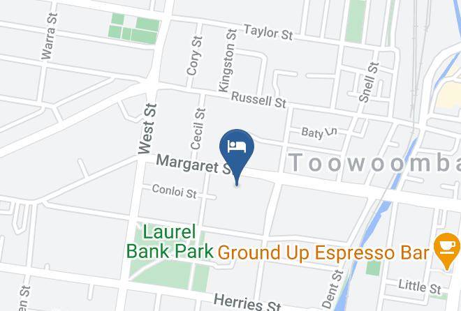 Toowoomba - Potters Boutique Hotel Toowoomba Maps